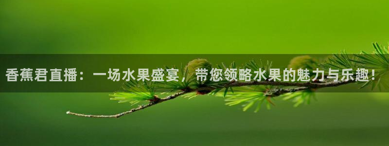 nba赛事直播极速：香蕉君直播：一场水果盛宴，带您领略水果的魅力与乐趣！